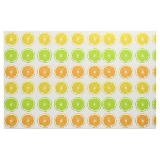 Zitrusfrucht-Limone, Orange und Stoff (Fat Quarter (45,7 x 55,9 cm))