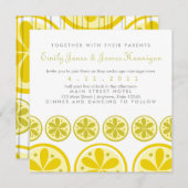 Zitrusfrucht-Muster-Einladung Einladung (Vorne/Hinten)