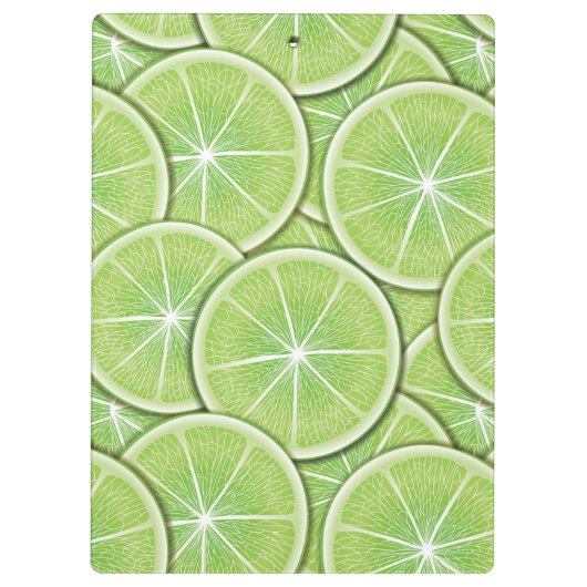 Zitrusfrucht-Muster Klemmbrett (Rückseite)