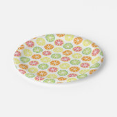 Zitrusfrucht-Muster-Papier-Teller Pappteller (Schrägansicht)