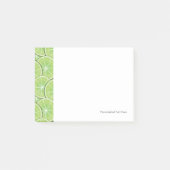 Zitrusfrucht-Muster Post-it Klebezettel (Vorderseite)