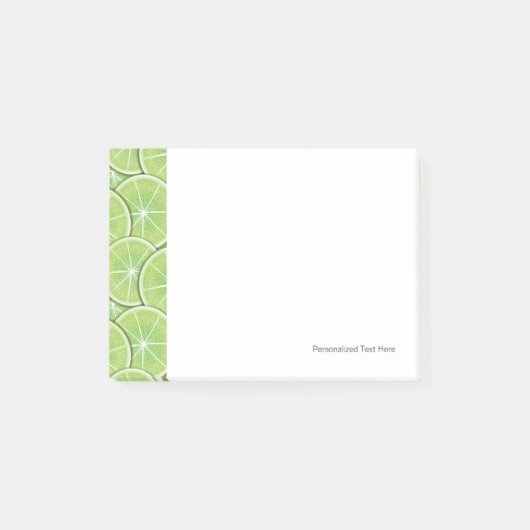 Zitrusfrucht-Muster Post-it Klebezettel (Vorderseite)