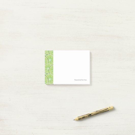 Zitrusfrucht-Muster Post-it Klebezettel (Auf Schreibtisch)