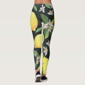 Zitrusfrucht: Nahtloses Musterdesign Leggings (Rückseite)