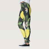 Zitrusfrucht: Nahtloses Musterdesign Leggings (Links)