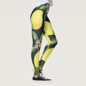 Zitrusfrucht: Nahtloses Musterdesign Leggings (Rechts)