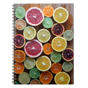 Zitrusfrucht Notizblock