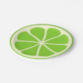 Zitrusfrucht-Party Limon Pappteller (Schrägansicht)