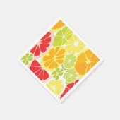 Zitrusfrucht-Party Serviette (Ecke)