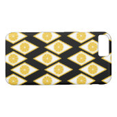 Zitrusfrucht-Scheiben im modernen Diamant-Muster Case-Mate iPhone Hülle (Rückseite (Horizontal))