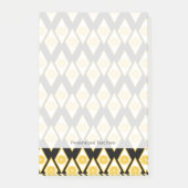 Zitrusfrucht-Scheiben im modernen Diamant-Muster Post-it Klebezettel (Vorderseite)