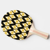 Zitrusfrucht-Scheiben im modernen Diamant-Muster Tischtennis Schläger (Seitenansicht)