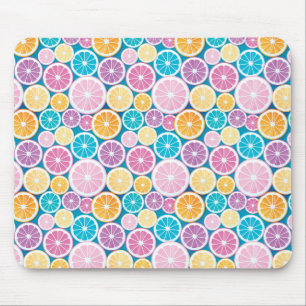 Zitrusfrucht schneidet Muster Mousepad