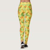 Zitrusfrucht-Spritzen-Illustration Leggings (Rückseite)