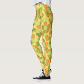 Zitrusfrucht-Spritzen-Illustration Leggings (Links)