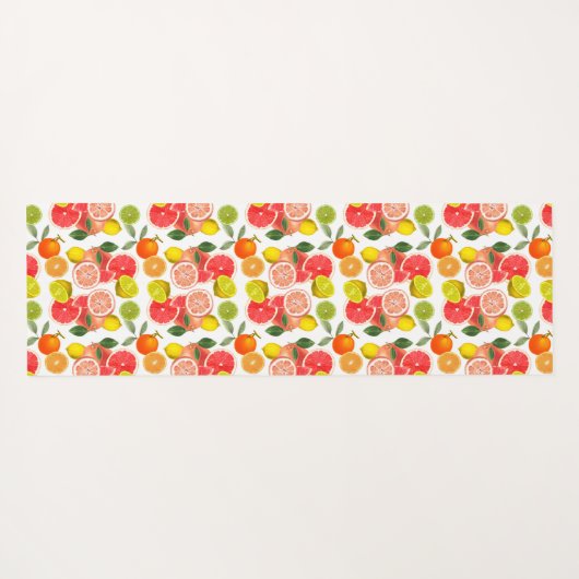 Zitrusfrucht Yogamatte (Rückseite (Horizontal))