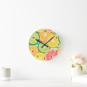 Zitrusfrüchte Acrylmauer Runde Wanduhr (Zuhause)