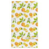 Zitrusfrüchte Art Orange und Zitronen Patten Kleine Geschenktüte (Vorderseite)