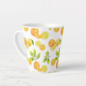 Zitrusfrüchte Art Orange und Zitronen Patten Milchtasse (Linke Ecke)