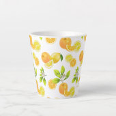 Zitrusfrüchte Art Orange und Zitronen Patten Milchtasse (Vorderseite)