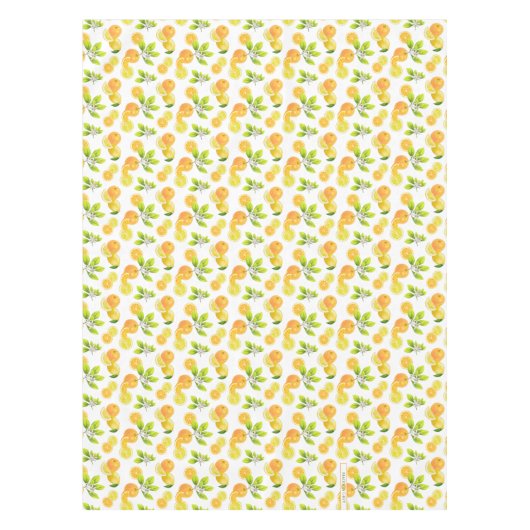 Zitrusfrüchte Art Orange und Zitronen Patten Tischdecke (Vorderseite)