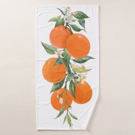 Zitrusfrüchte aus Aquarellon Badehandtuch (Badehandtuch)