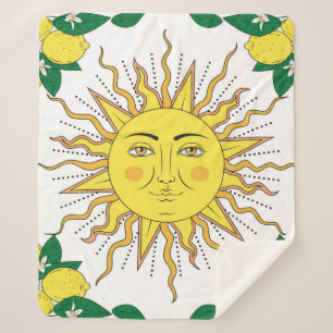 Zitrusfrüchte aus tropischer Zitrusfrüchte mit Blu Sherpadecke