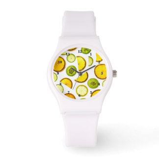 Zitrusfrüchte beobachten armbanduhr