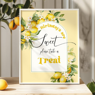 Zitrusfrüchte Birthdays sind süß und nehmen Sie di Poster