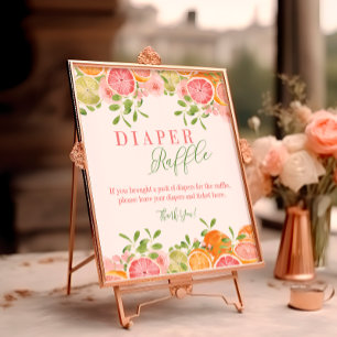 Zitrusfrüchte & Blume Windelwulst Poster