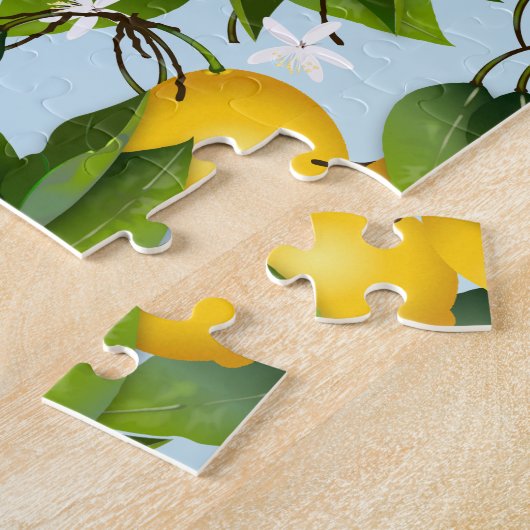 Zitrusfrüchte Blumengarten Puzzle (Seite)