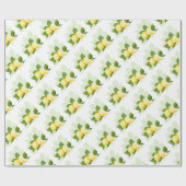 Zitrusfrüchte Botanisch Geschenkpapier (Flach)