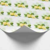 Zitrusfrüchte Botanisch Geschenkpapier (Ecke)