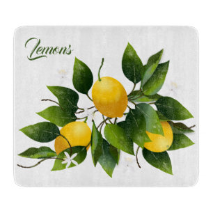 Zitrusfrüchte Botanisch Schneidebrett