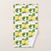 Zitrusfrüchte Botanische Zitronen Badhandtuch Set (Handtuch)