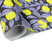Zitrusfrüchte, botanisches Vintages Design. Geschenkpapier (Rolleneckpunkt)