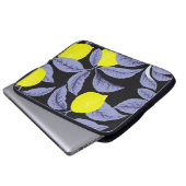 Zitrusfrüchte, botanisches Vintages Design. Laptopschutzhülle (Vorne Knopf)
