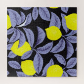 Zitrusfrüchte, botanisches Vintages Design. Puzzle (Horizontal)