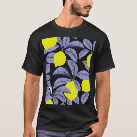 Zitrusfrüchte, botanisches Vintages Design. T-Shirt (Vorderseite)