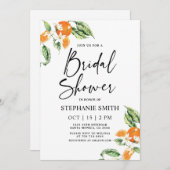 Zitrusfrüchte Brautparty Einladung (Vorne/Hinten)