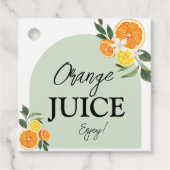 Zitrusfrüchte-Brautparty-Etikett Geschenkanhänger (Vorderseite)