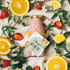 Zitrusfrüchte-Brautparty-Etikett Geschenkanhänger