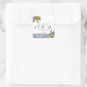 Zitrusfrüchte Brautparty Gewürznelken Quadratischer Aufkleber (Tasche)