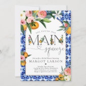 Zitrusfrüchte-Brautparty, in dem sie ihre Hauptpre Einladung (Vorderseite)