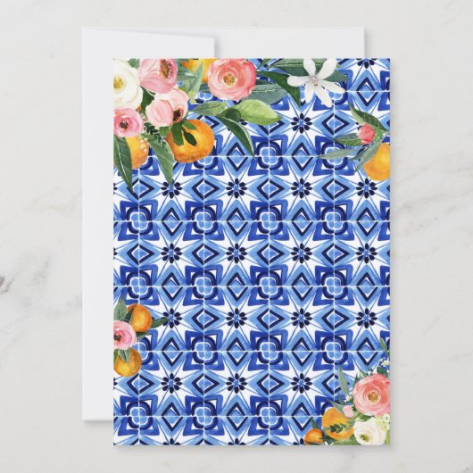 Zitrusfrüchte-Brautparty, in dem sie ihre Hauptpre Einladung (Rückseite)