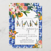 Zitrusfrüchte-Brautparty, in dem sie ihre Hauptpre Einladung (Vorne/Hinten)