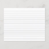 Zitrusfrüchte-Brautparty-Rezept-Karte (Rückseite)