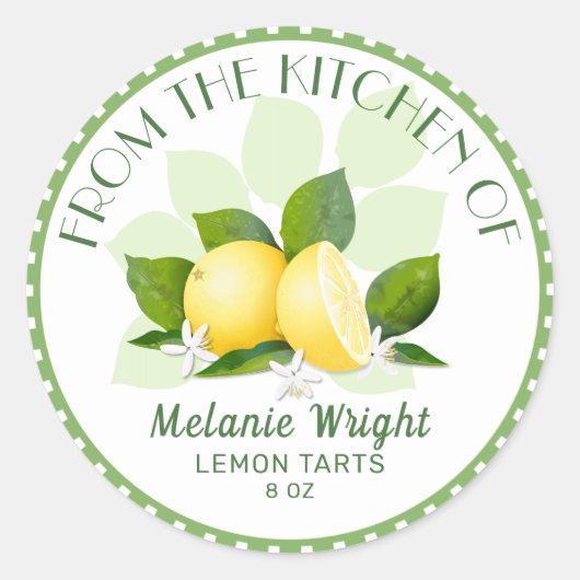 Zitrusfrüchte Canning Runder Aufkleber (Vorderseite)