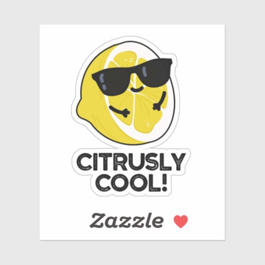 Zitrusfrüchte Coole Zitrusfrüchte-Puppe Aufkleber (Blatt)