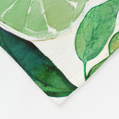 Zitrusfrüchte der botanischen Wasserfarbe Fleecedecke (Ecke)